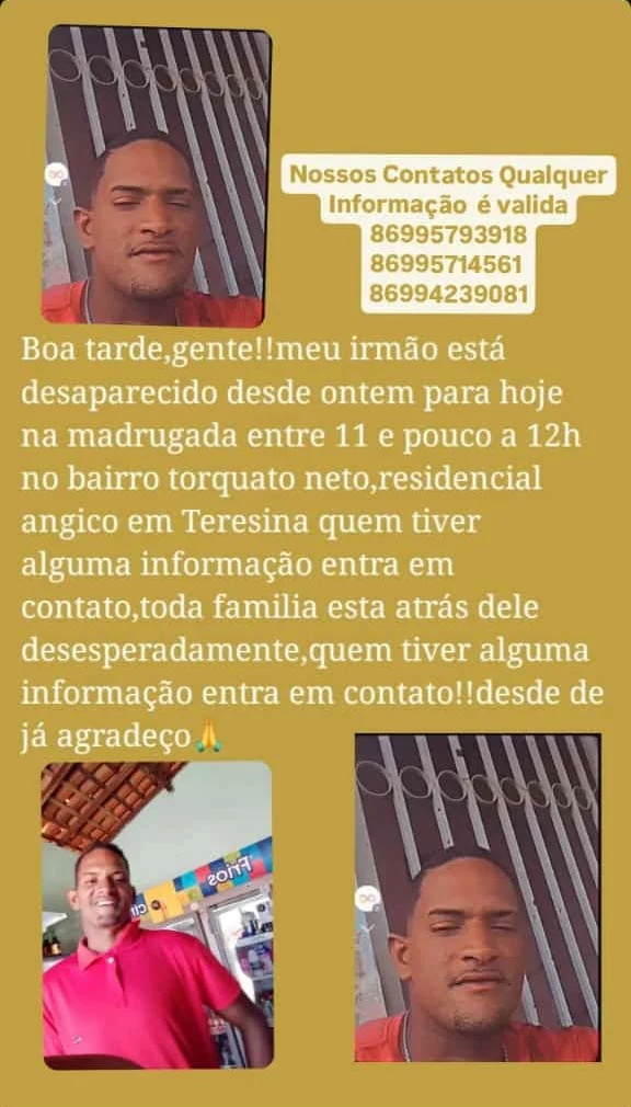 Informações divulgadas pela família de Victor