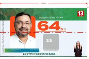Na peça de Fábio Novo, a intérprete aparece em desconformidade com as especificações técnicas (Foto: Reprodução)