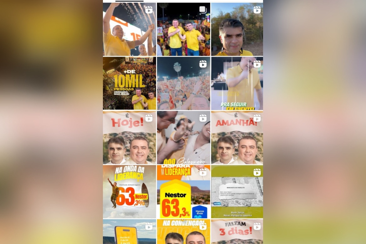 Nestor Elvas posta fotos com todo mundo, menos com Rafael Fonteles ou Fabio Novo. São parceiros. Mas lá em Bom Jesus essas companhias tiram votos e apoio financeiro