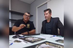 O presidente da Cobrapol na defesa do Sinpolpi cobra ação do governo do Piauí (Foto: Reprodução)