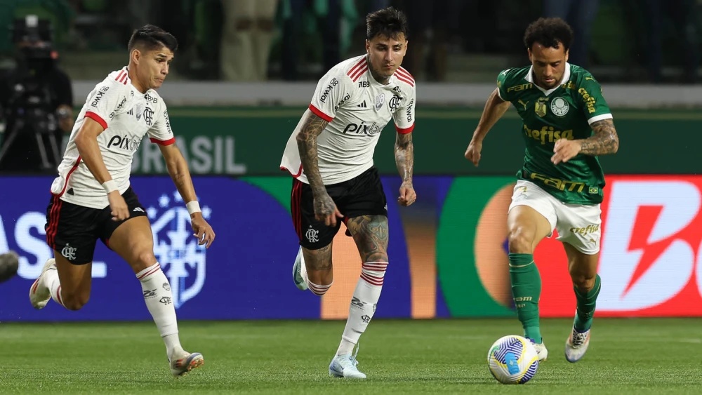 Palmeiras pressionou Flamengo em boa parte do jogo