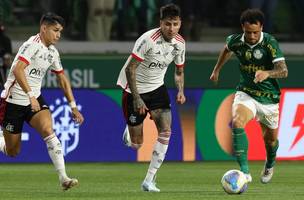 Palmeiras pressionou Flamengo em boa parte do jogo (Foto: Cesar Greco/Palmeiras by Canon)
