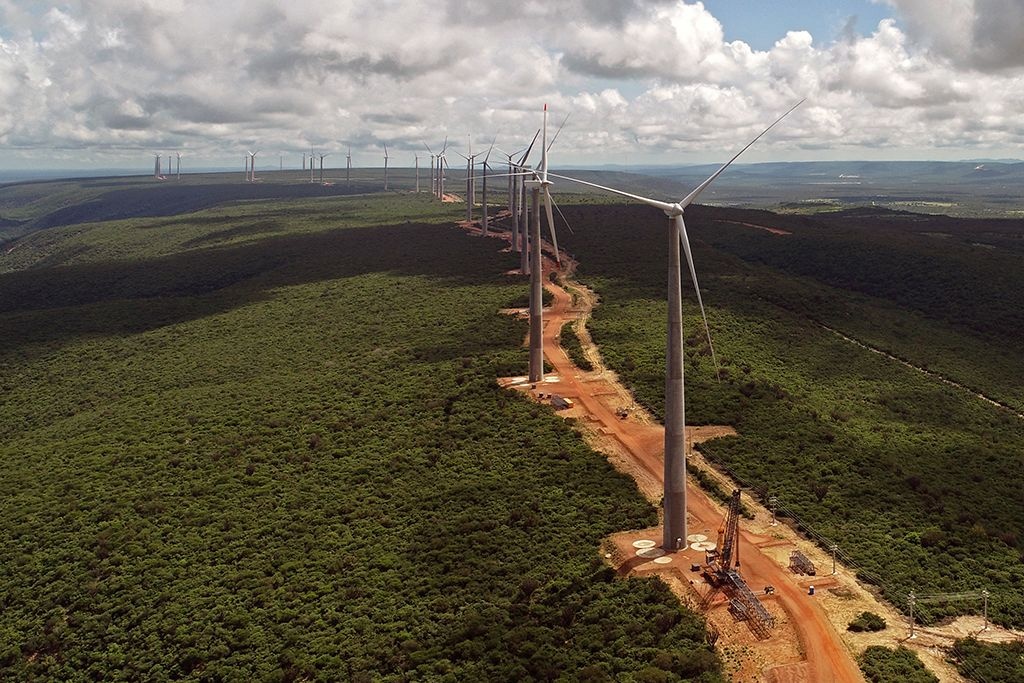 Parque Lagoa dos Ventos, maior complexo eólico do Brasil.