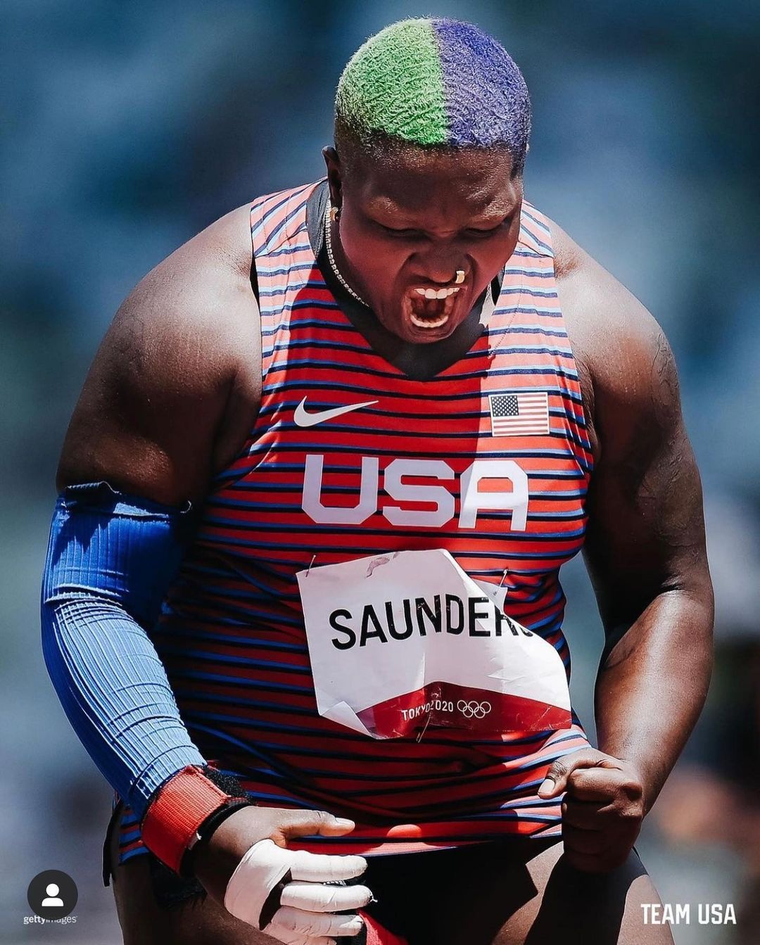 Raven Hulk Sanders, atleta não-binarie.