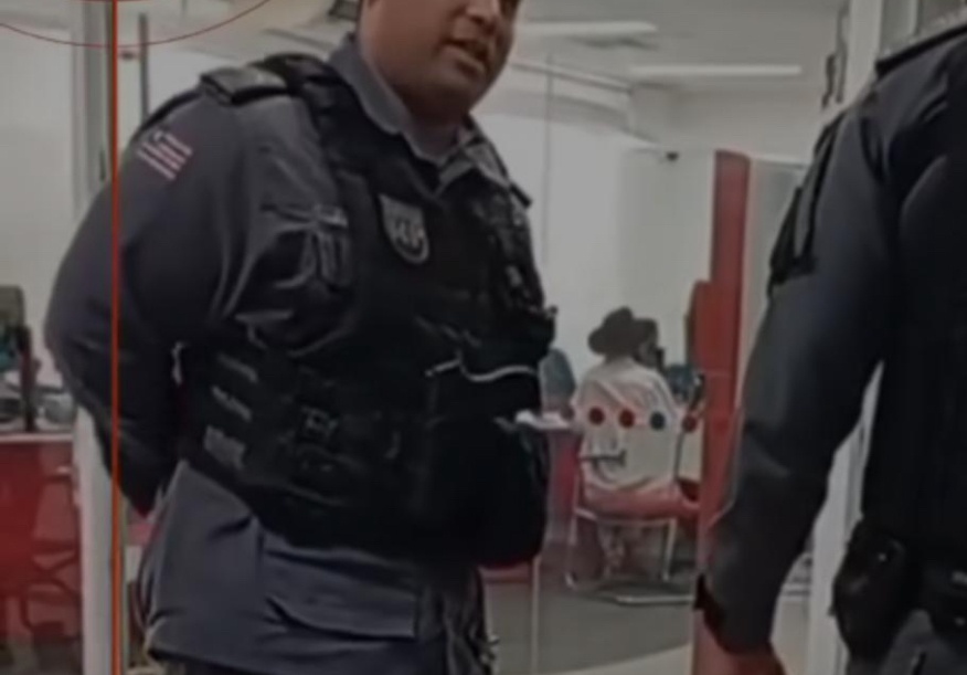 Tenente da PM-MA ameaça prender em agência de banco porque não o deixaram entrar de arma em punho