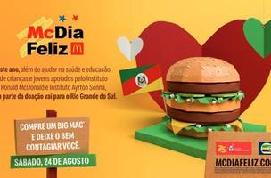 Toda a renda dos sanduíches Big Mac será destinada a projetos de saúde e educação para crianças e jovens. (Foto: Reprodução/Divulgação)