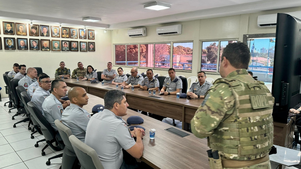 Visita técnica da Polícia Milita de São Paulo