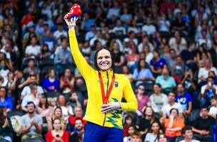 Carol Santiago leva prata nos 100m peito e fecha Paralimpíadas de Paris com 5 medalhas. (Foto: Reprodução/Marcello Zambrana/CPB)