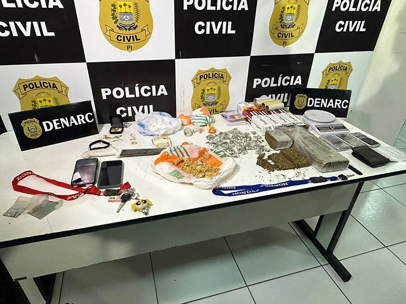 Casal é preso com quantidade alta em drogas dentro de residência em Teresina