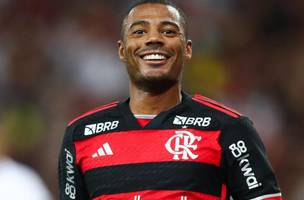 De la Cruz sorri em jogo do Flamengo (Foto: Divulgação / Flamengo)