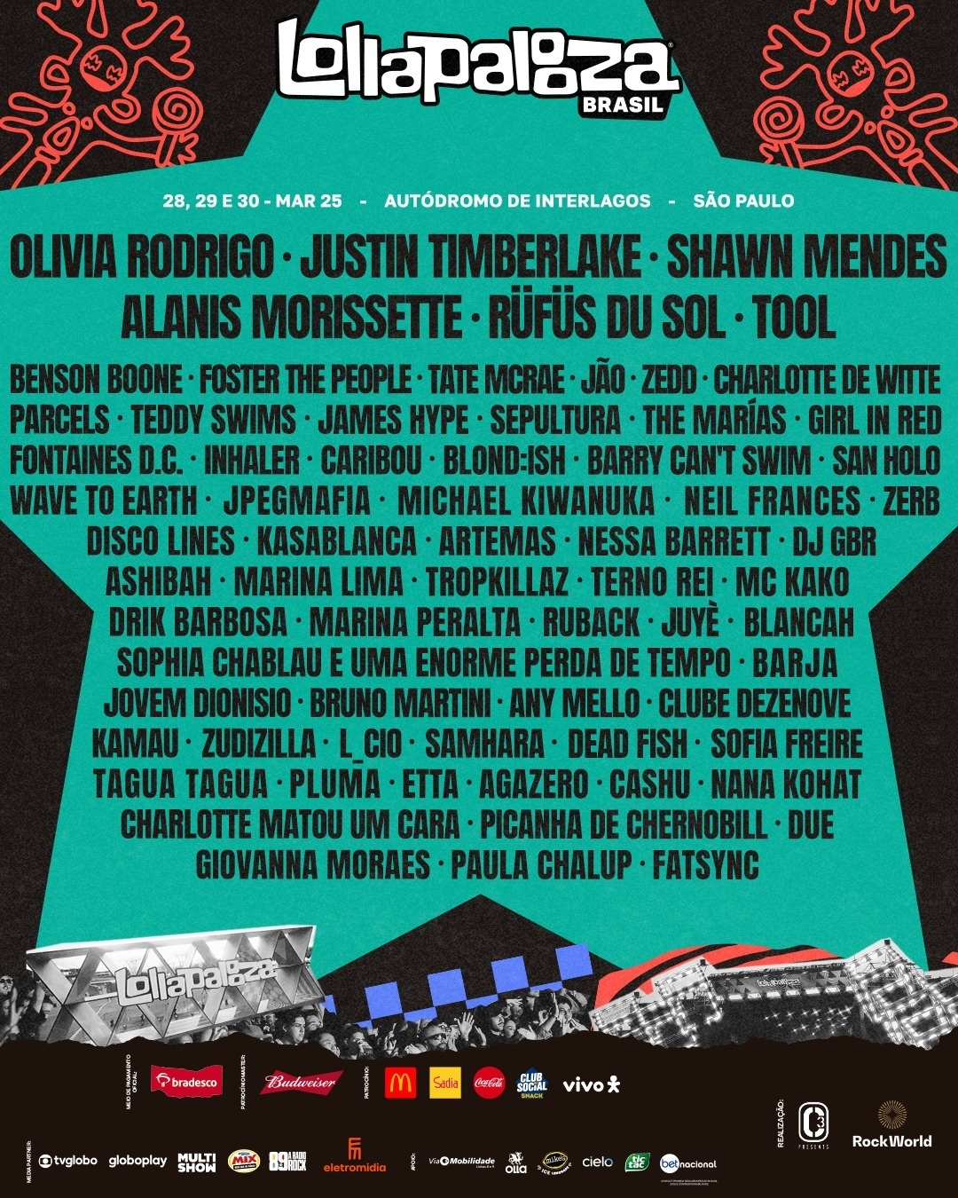 Festival terá 3 dias de música no autódromo de Interlagos com grandes atrações