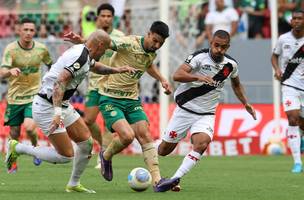 Flaco Lopez abriu o placar no confronto Vasco x Palmeiras, no Mané Garrincha, em Brasília (Foto: Cesar Greco / Palmeiras)