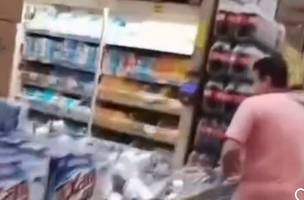 Gustavo Henrique, o “pancadinha”, perseguido em supermercado (Foto: Divulgação)
