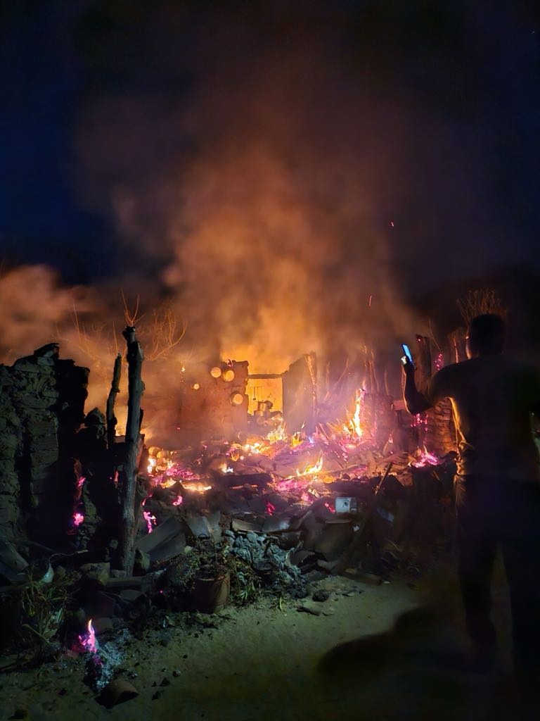 Incêndio na zona rural de Floriano