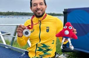 Luís Carlos Cardoso conquista medalha de prata em Paris (Foto: Reprodução/Redes Sociais)