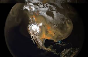 Nasa revela imagens de nuvem assombrosa sobre a Terra (Foto: Divulgação)