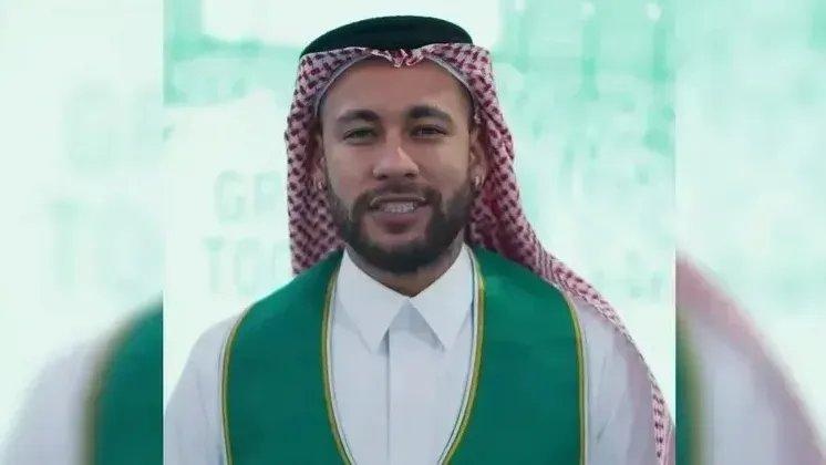 Neymar apoia Copa na Arábia• Reprodução