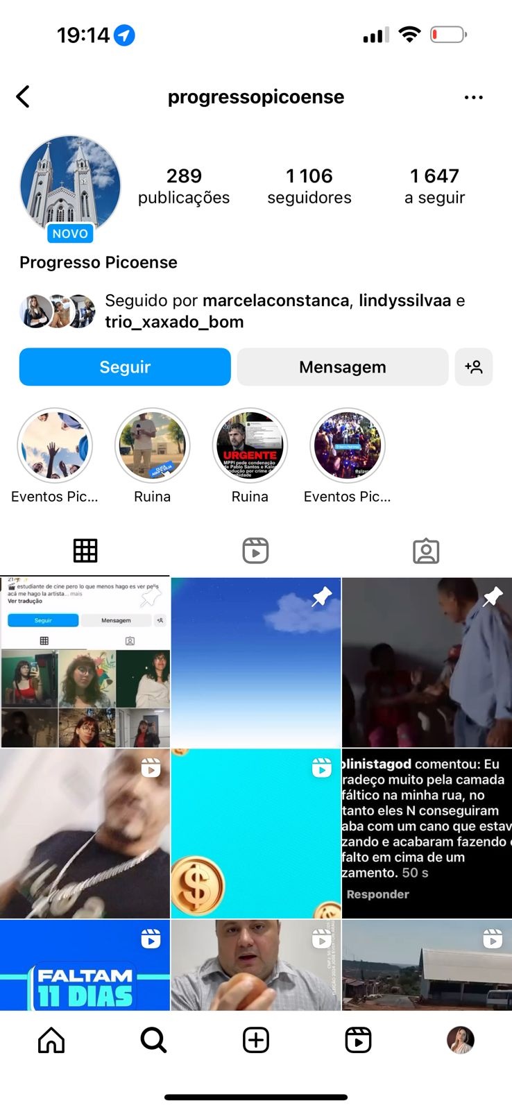 Perfil será retirado do ar