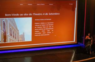 Site do Theatro 4 de Setembro. (Foto: Reprodução/Governo do Piauí)