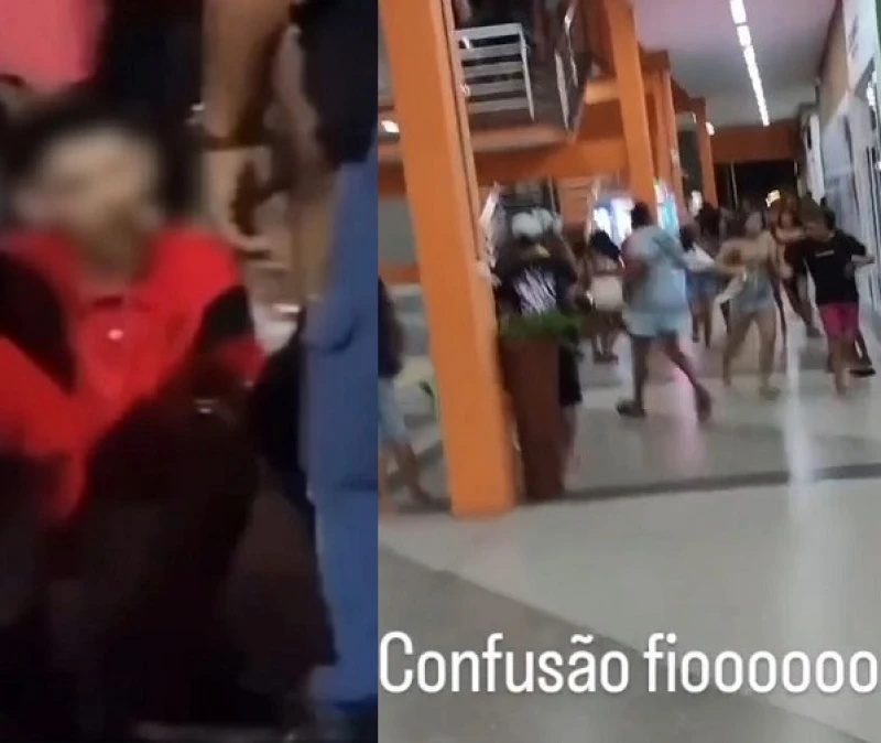 A vítima foi atingida no tornozelo e socorrida por uma ambulância do Serviço de Atendimento Móvel de Urgência (Samu)