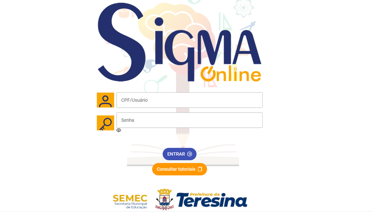 Acesso à matrícula online facilitado pelo aplicativo Sigma On-line para Android e iOS.
