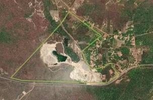 Área ocupada ao lado de povoado em Buriti dos Lopes. (Foto: Reprodução | OpenStreetMap | UOL)