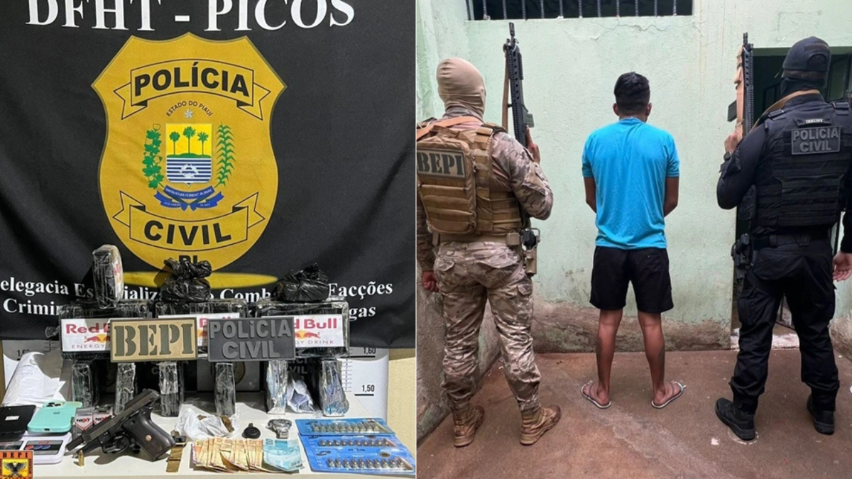 Durante operação, autoridades confiscam materiais que reforçam diligência sobre tráfico de drogas.