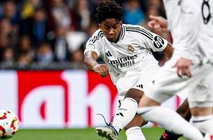 Endrick marcou dois gols em classificação do Real Madrid• Foto: Divulgação/ Real Madrid (Foto: • Foto: Divulgação/ Real Madrid)