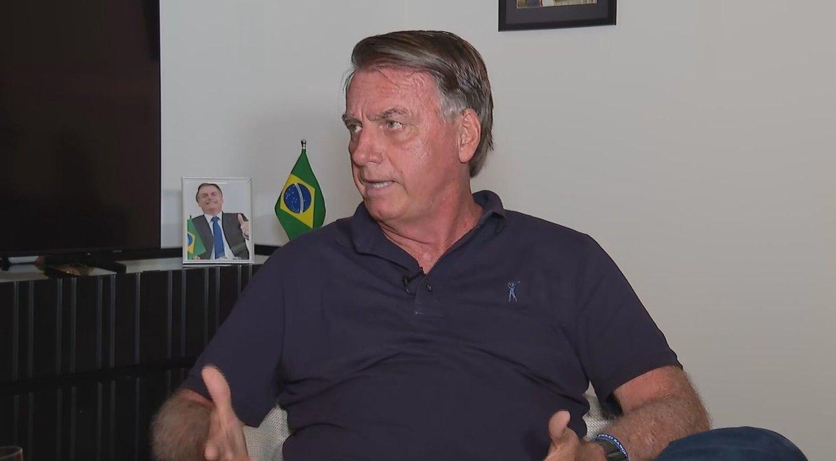 Ex-presidente Jair Bolsonaro (PL) em entrevista à CNN• Reprodução/CNN