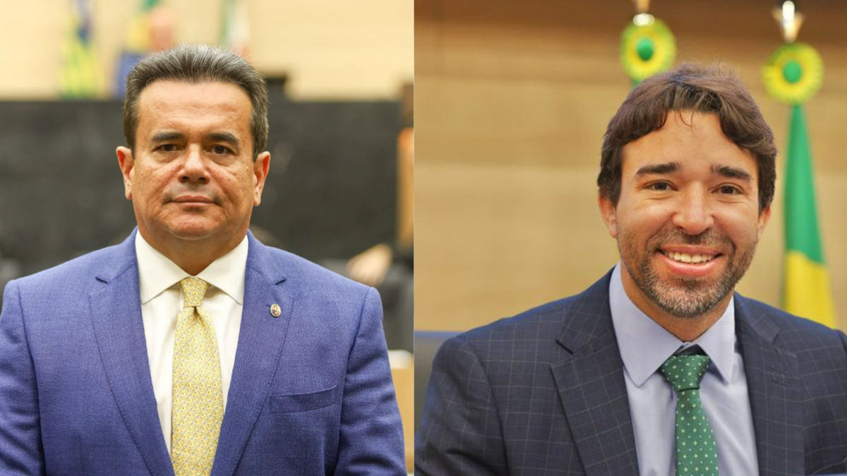 Henrique Pires e Marden Menezes, autores da lei que proíbe celulares