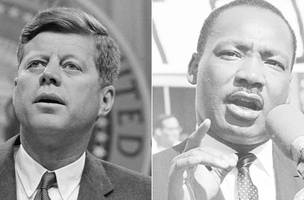 John F. Kennedy e Martin Luther King• Bettmann/Getty Images e Michael Ochs Archives/Getty Images (Foto: • Bettmann/Getty Images e Michael Ochs Archives/Getty Images)