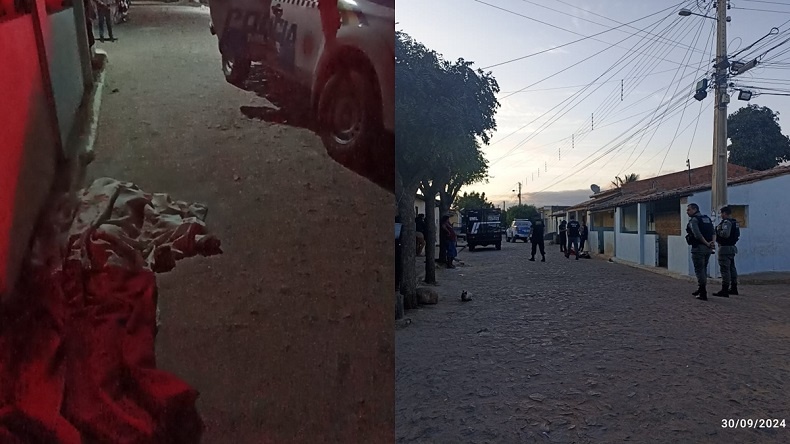 Jovem morto a tiros e pauladas