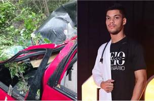 O jovem faleceu ainda no local do acidente. (Foto: Reprodução)