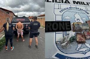 . Polícia apreende quase 70 pedras de crack com suspeito em Campo Largo do Piauí (Foto: Reprodução)