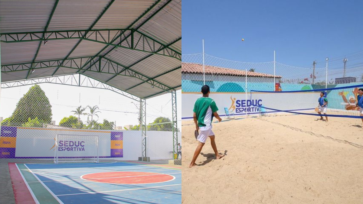Quadras de Futsal e Beach Tênis - Seduc Esportiva