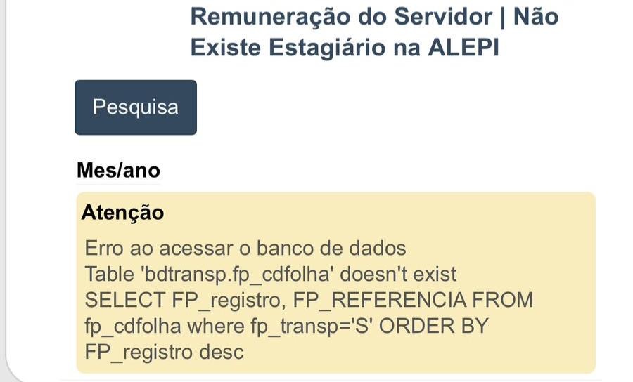 Quando se acessa a página dos gastos, na Alepi, se vê isso