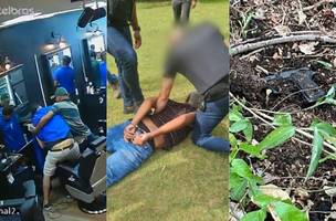 Quatro suspeitos foram encaminhados à Central de Flagrantes após recuperação da arma. (Foto: Reprodução/PMPI)