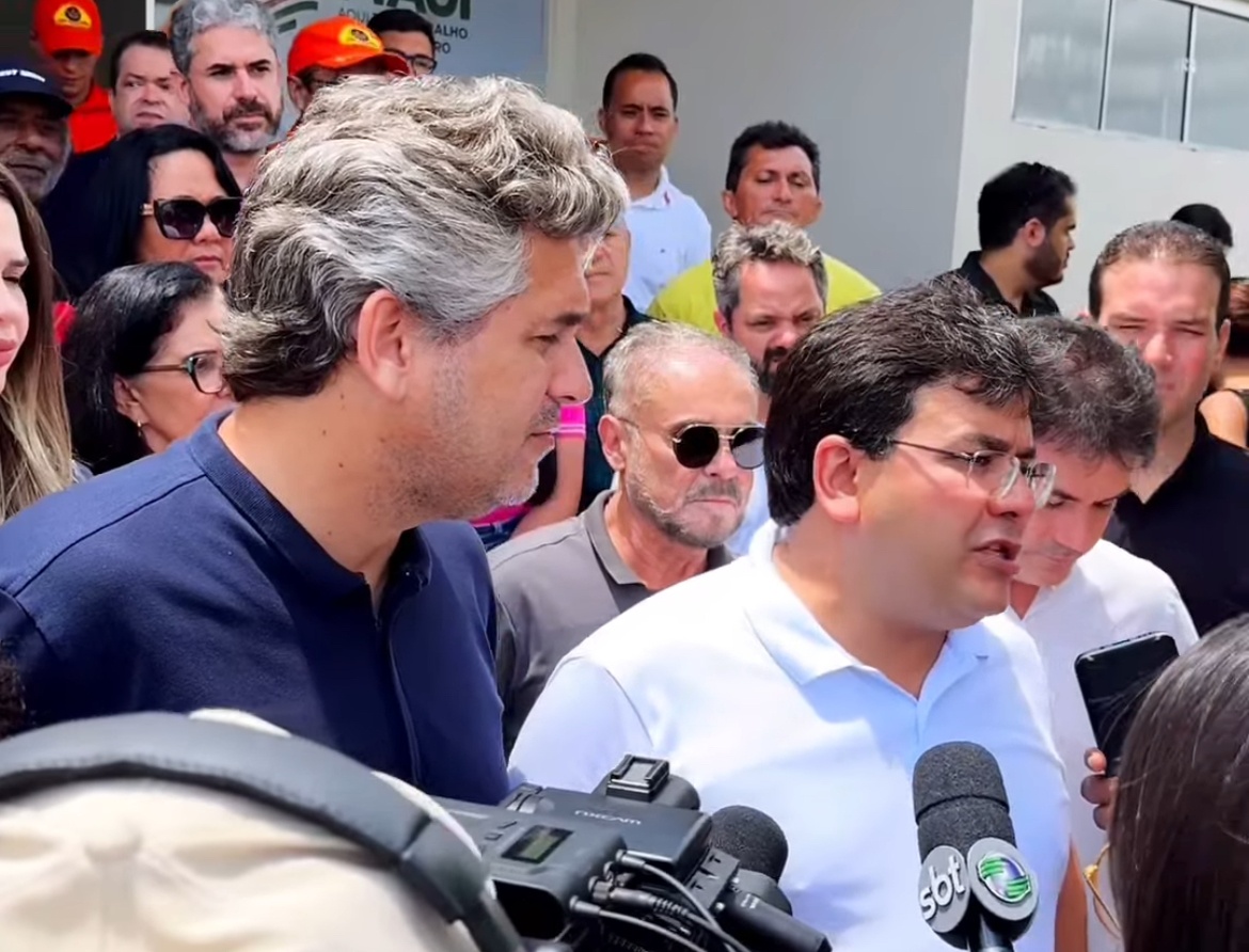 Rafael Fonteles durante visita a Picos