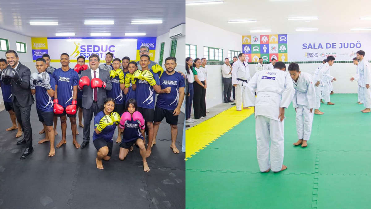Salas para aulas de judô e boxe - Seduc Esportiva