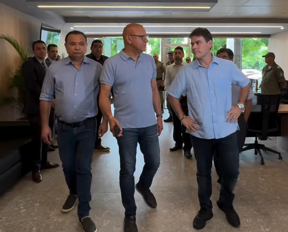 Severo e Franzé vendo como andam as obras na Alepi. Severo tem poucos dias para assumir esse pepino
