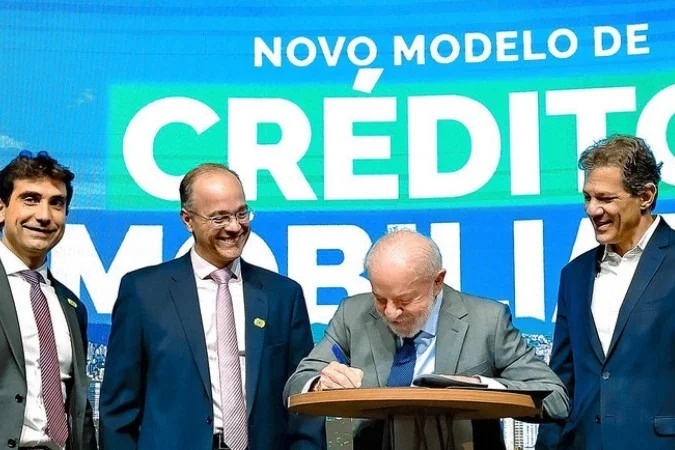 Cerimônia de lançamento de novo modelo de crédito imobiliário