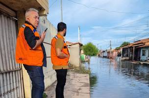 Obra de drenagem em Parnaíba (Foto: Reprodução/Governo do Piauí)