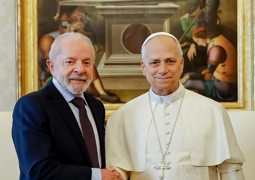 Presidente Lula com o Papa Leão XIV