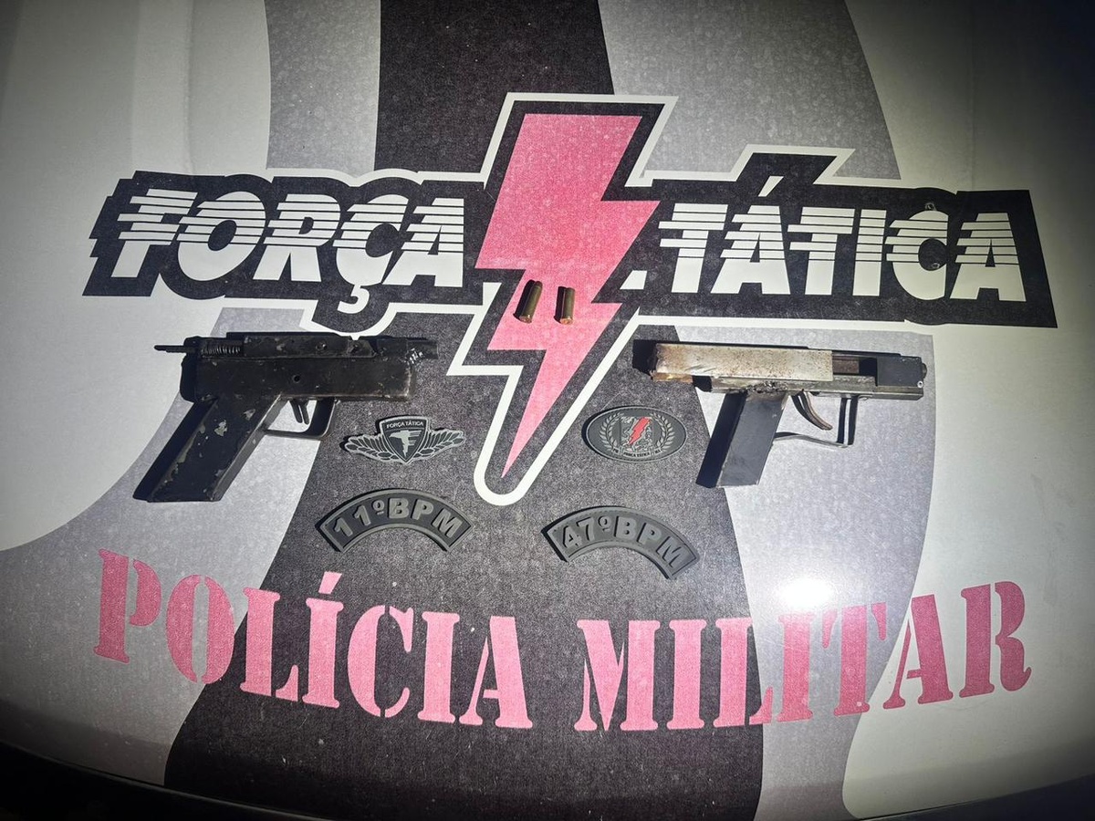 Armas dos suspeitos