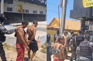 Suspeitos foram presos neste sábado (15) (Foto: Polícia Militar)
