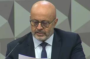 Antônio Carlos Camilo Antunes, o “Careca do INSS”, em depoimento na CPI (Foto: Reprodução)