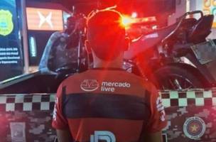 Durante abordagem polícia constatou que o indivíduo não possuía carteira de habilitação. (Foto: Reprodução)