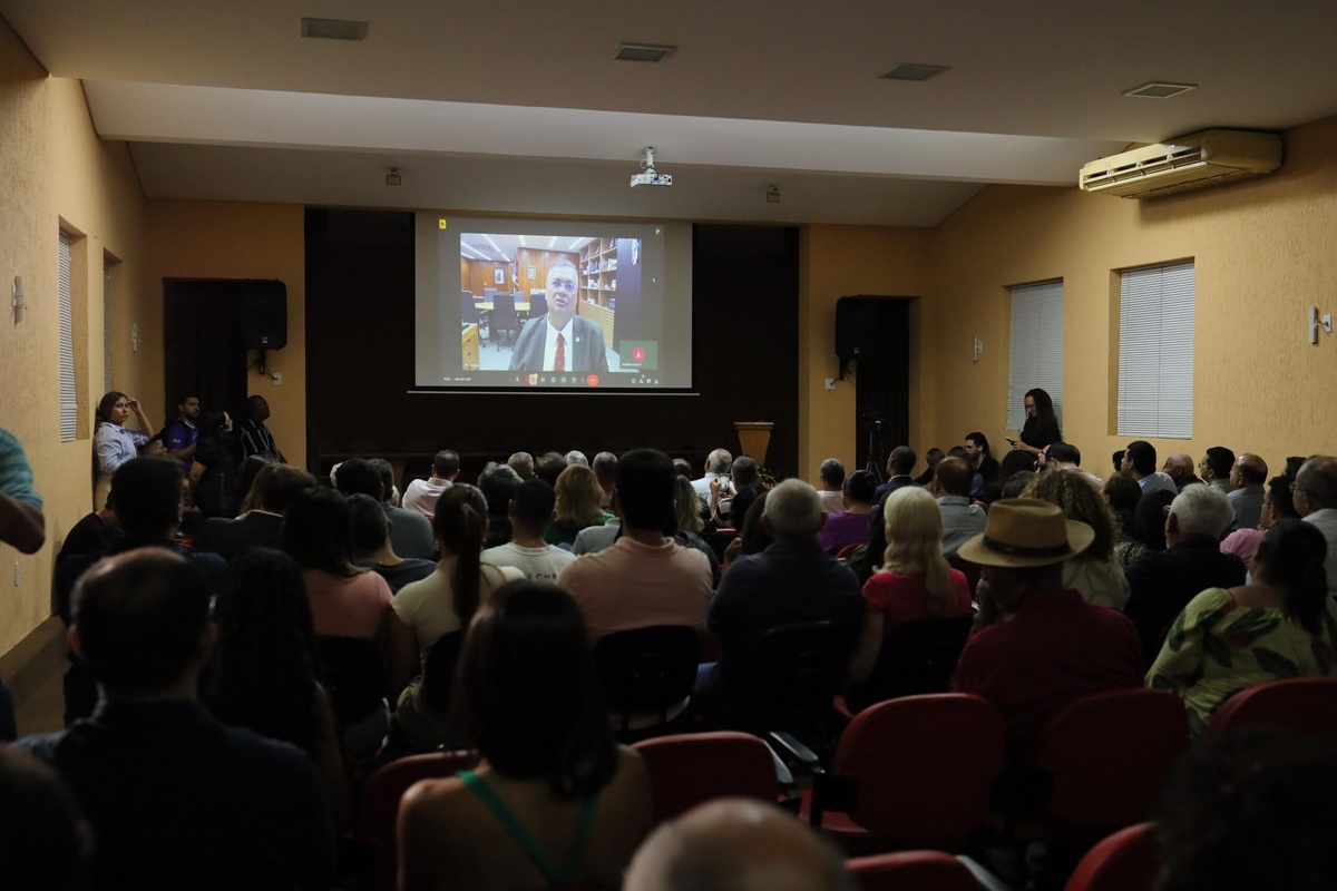 Flávio Dino, ministro do STF participou de evento por videoconferência.