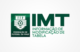 Informação de Modificação de Tabela (Foto: Assessoria FFP)