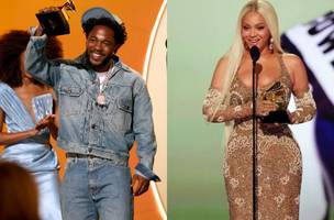 Kendrick Lamar e Beyoncé foram os grandes destaques da noite (Foto: Getty Images)